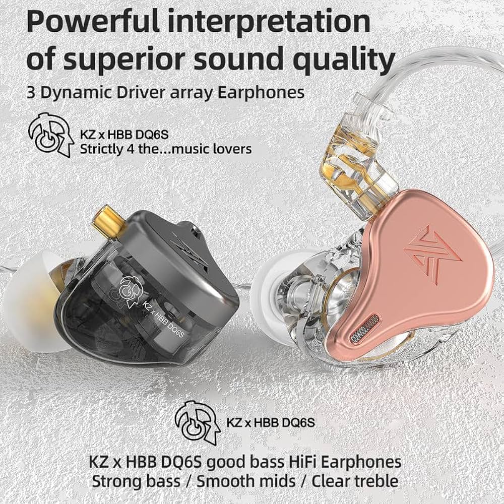 イヤホン Loa Amazon.co.jp: KZ x HBB DQ6S 3DDHiFi低音有線イヤホン2 Pin入耳